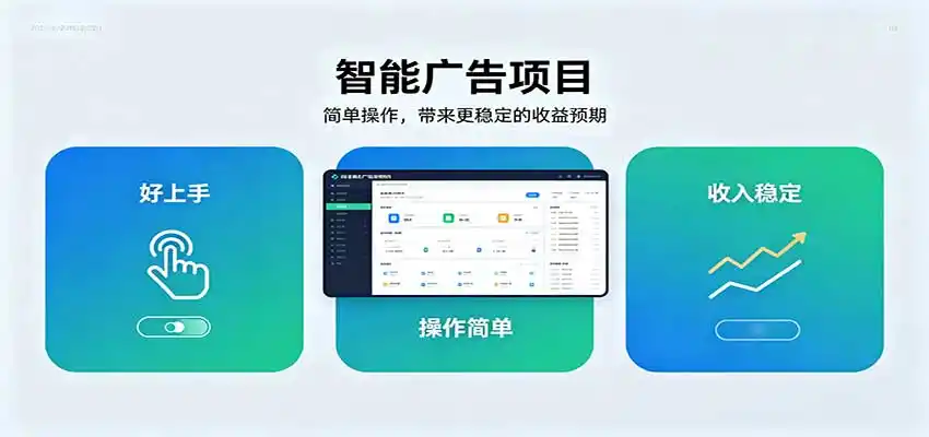 智能广告挂机项目，操作简单上手快，收益稳定可持续。稳定日入300+-来缘阁