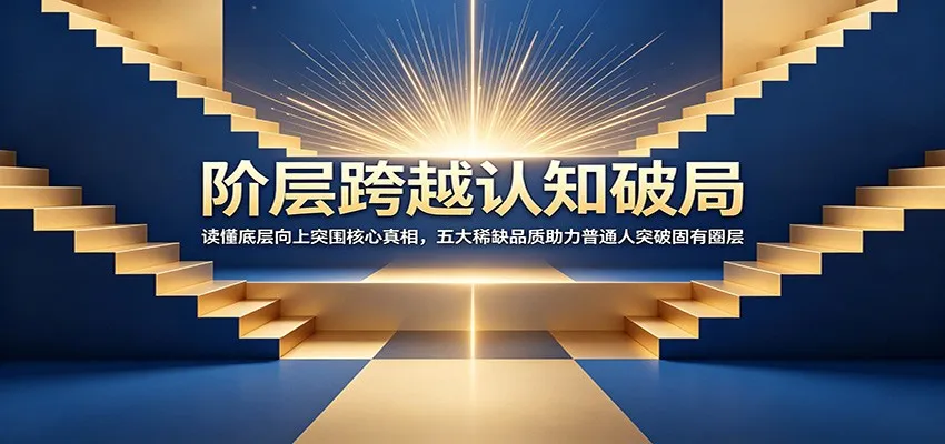 阶层跨越认知破局：读懂底层向上突围核心真相，五大稀缺品质助力普通人突破固有圈层-来缘阁