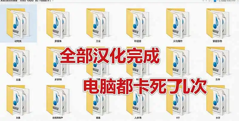 请称爆硬盘！Adobe 和 达芬奇 官方提供的高品质免版税音效库， 10000+ 免费商用音效合集，已离线打包-来缘阁