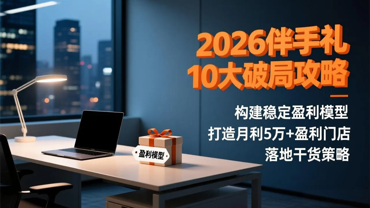 2026伴手礼10大破局攻略：构建稳定盈利模型，打造月利5万+盈利门店，落地干货策略-来缘阁