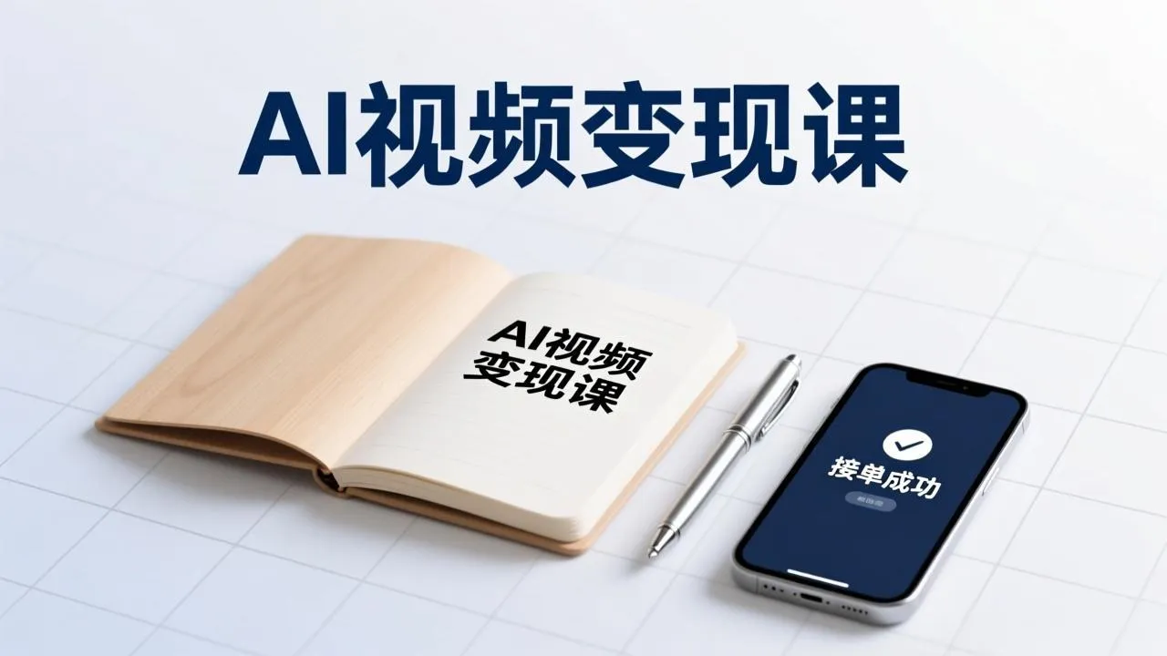 AI视频变现课，学完即可创作短片、接商单，实现副业增收，单项目报价可达千元-来缘阁