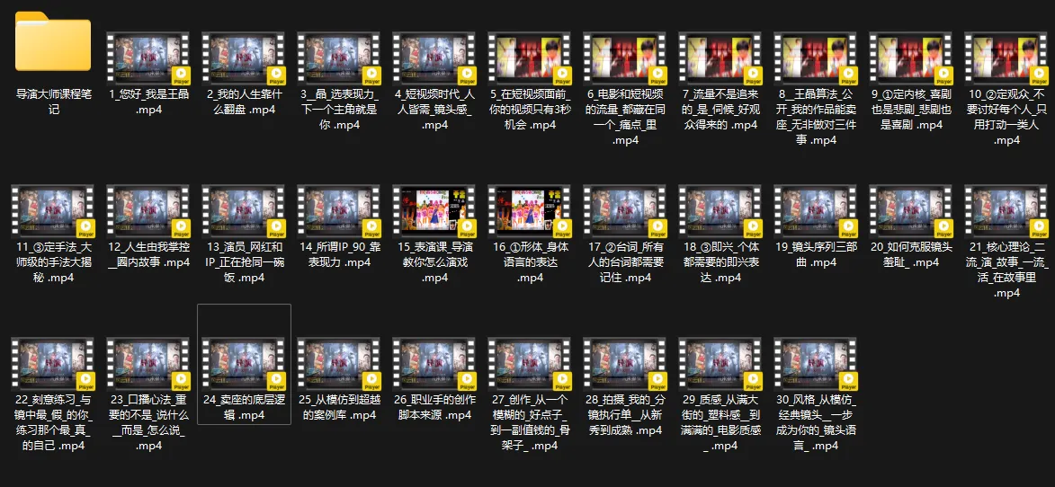 王晶大师课：流量破局-人生由我掌控-来缘阁