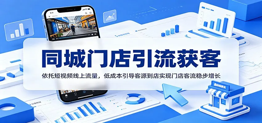 同城门店引流获客:依托短视频线上流量,低成本引导客源到店实现门店客流稳步增长-来缘阁