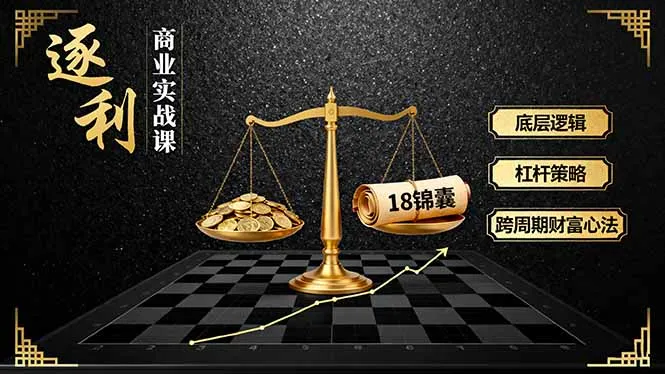 《逐 利》商业实战课，底层逻辑、杠杆策略、18锦囊，跨周期财富心法(更新-来缘阁