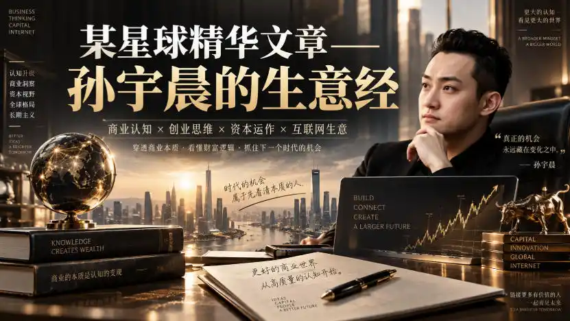 某星球精华文章——孙宇晨的生意经-来缘阁