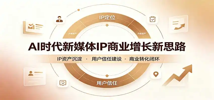 AI时代新媒体IP商业增长新思路:摒弃复杂运营套路,用极简思维打通获客路径-来缘阁